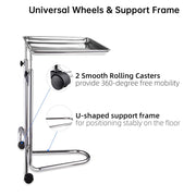 TheLAShop Mayo Instrument Stand with Removable Tray Double Post Image