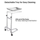 TheLAShop Mayo Instrument Stand with Removable Tray Double Post Image