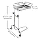 TheLAShop Mayo Instrument Stand with Removable Tray Double Post Image