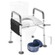 TheLAShop Toilet Aid - 3 in 1 Bedside Commode Over the Toilet Chair Image