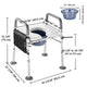 TheLAShop Toilet Aid - 3 in 1 Bedside Commode Over the Toilet Chair Image