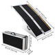 TheLAShop 5'x29" Folding Aluminum Ramp for Trailer Shed Homes Image
