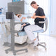 TheLAShop NexusX Laptop Computer Cart Metal Basket Organizer Image