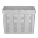 TheLAShop NexusX Laptop Computer Cart Metal Basket Organizer, Silver Image