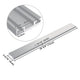 TheLAShop NexusX Rolling Computer Cart 2-Monitor Arm Crossbar, 28" Silver Image