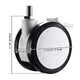 TheLAShop NexusX Rolling Computer Cart Braked Caster Wheels 2ct/pk Image