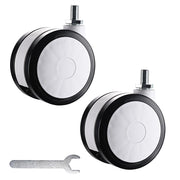 TheLAShop NexusX Rolling Computer Cart Swivel Casters Replacement 2ct/pk Image