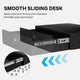 TheLAShop Rolling Laptop Computer Cart Locking Drawer 12"W x 16"D x 3"H Image