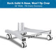 TheLAShop NexusX Dual-Screen Rolling PC Cart with Drawer Image