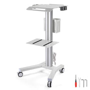 TheLAShop NexusX Rolling Laptop Cart Data Center Crash Cart with Power Strip Image
