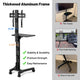 TheLAShop NexusX Commercial Rolling TV Cart & AV Shelf for 32-65in Screen, up to 200lbs. Image