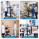 TheLAShop NexusX Standing Laptop Workstation Cart with Printer Shelf Image