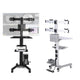 TheLAShop NexusX Quad Monitor Rolling PC Cart Workstation - 10-21" AV Mount Image