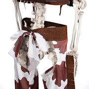 TheLAShop Life Size 5.4ft Posable Skeleton Halloween Pirate Outdoor Decor Image