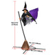 TheLAShop 9ft Flying Witch Decoration Animatronic Motion Activated Image