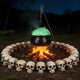 TheLAShop Halloween Life Size Plastic Skulls Decorations 4ct/pk Image