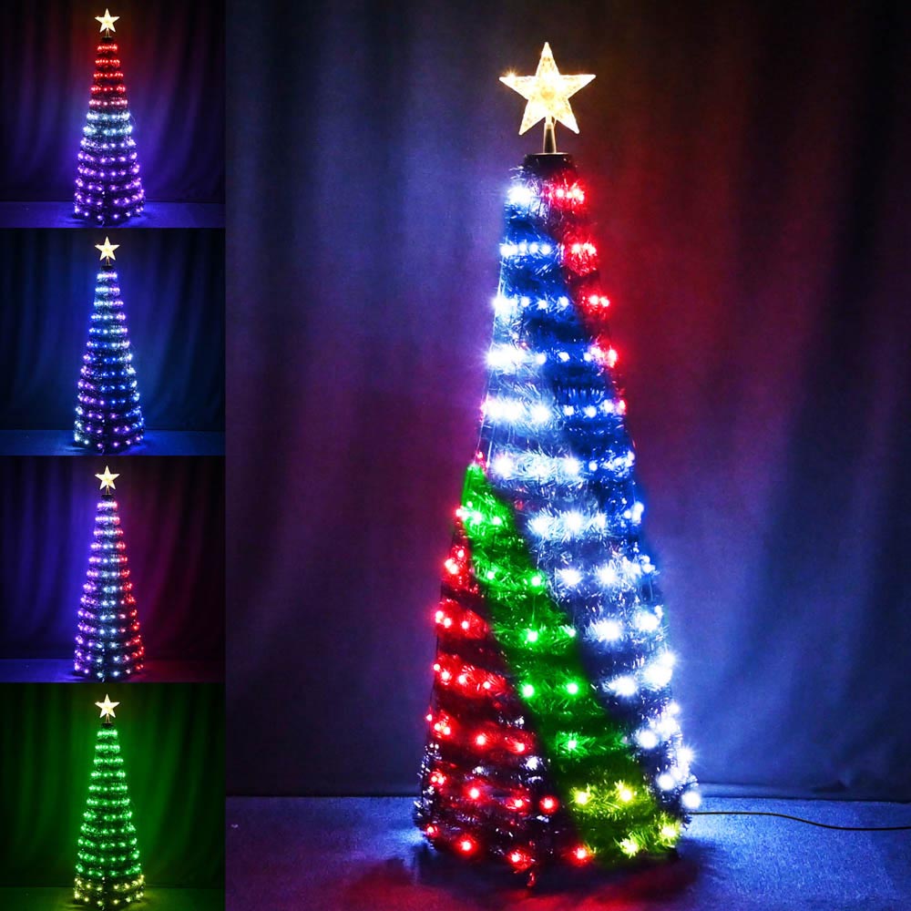 TheLAShop Artificial Christmas Tree Multi-Color Changing APP Control –