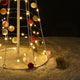 TheLAShop 3ft Glittered Christmas Cone Tree with Cotton Balls Remote Control Image