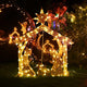 TheLAShop 4ft Outdoor Lighted Nativity Scene Large Yard Decoration Image