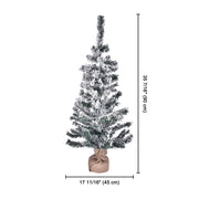TheLAShop 3ft Frosted Christmas Tree with Stand Tabletop Image