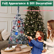 TheLAShop 3ft Frosted Christmas Tree with Stand Tabletop Image