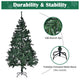 TheLAShop 7.5ft Christmas Tree with Ribbon & Stand Image