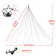 TheLAShop 20ft Flagpole Outdoor Tree Light 28ft Outdoor Patio Lights
