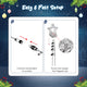 TheLAShop 20ft Flagpole Outdoor Tree Light 28ft Outdoor Patio Lights Image