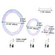 TheLAShop 3pcs Outdoor Wreath with Lights for Windows Image