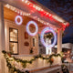 TheLAShop 3pcs Outdoor Wreath with Lights for Windows Image
