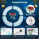 TheLAShop 60in. Giant Outdoor Wreath with Lights Image