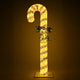 TheLAShop 8ft Lighted Giant Candy Cane Outdoor Decorations for Yard Lawn Image
