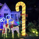 TheLAShop 8ft Lighted Giant Candy Cane Outdoor Decorations for Yard Lawn Image