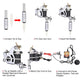 TheLAShop 4 Tattoo Guns Machines Tattoo Kit w/ Power Supply 40 Inks Image