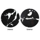 TheLAShop Black Vessel Sink Tempered Glass 16.5" Image
