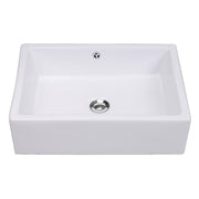 TheLAShop 20"x14" Rectangle Porcelain Vessel Sink Overflow & Drain Image