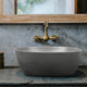 TheLAShop 16 inch Vessel Sink with Pop Up Drain Gray Image