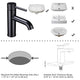 TheLAShop Bathroom Faucet Single Handle Hot & Cold 4" Spout, Oil Rubbed Bronze Image