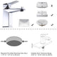 TheLAShop Bathroom Faucet Single Handle Hot & Cold, 7"H Image