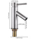 TheLAShop Bathroom Faucet Single-Hole Hot & Cold 7.5"H Image