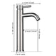 TheLAShop Modern Tall Bathroom Vessel Faucet 12"H Image