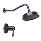 TheLAShop Wall Mounted Rain Shower Faucet & Handle Oil Rubbed Bronze