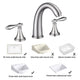 TheLAShop Widespread Bathroom Sink Faucet 2-Handle 6.7"H Image