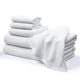 TheLAShop 6Pcs Bathtub Towel Sets White Hotel Towel Hand Face Image
