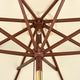 TheLAShop 9ft 8-Rib Wooden Patio Market Umbrella Tilt with Fringe 5-10yr Image