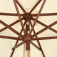 TheLAShop 9ft 8-Rib Wooden Patio Market Umbrella Tilt with Fringe 5-10yr Image