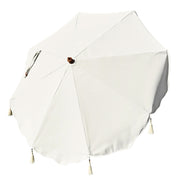 TheLAShop 7 ft 8-Rib Umbrella Canopy with Fringe Boho 5-10yr