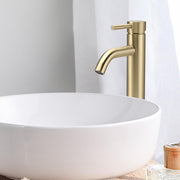 TheLAShop Modern Tall Bathroom Vessel Faucet 12"H, Gold Image