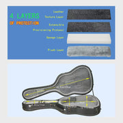 TheLAShop 40"-41" Acoustic Guitar Flight Case with Headstock Protector Image