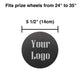 TheLAShop Magnetic Centerpiece for Prize Wheel, Custom Logo, 5.5in Image